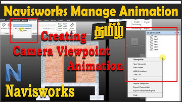 Navisworks Viewpoint Animation TAMIL | Camera Animation navisworks manage