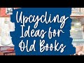 DIY -book page 📄 craft ideas//old books reuse paper craft ideas//old books craft home decor diy