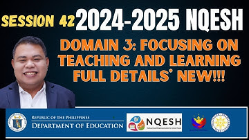 DOMAIN 3 FOCUSING ON TEACHING AND LEARNING I 2025 NQESH #nqesh2025 #principaltest
