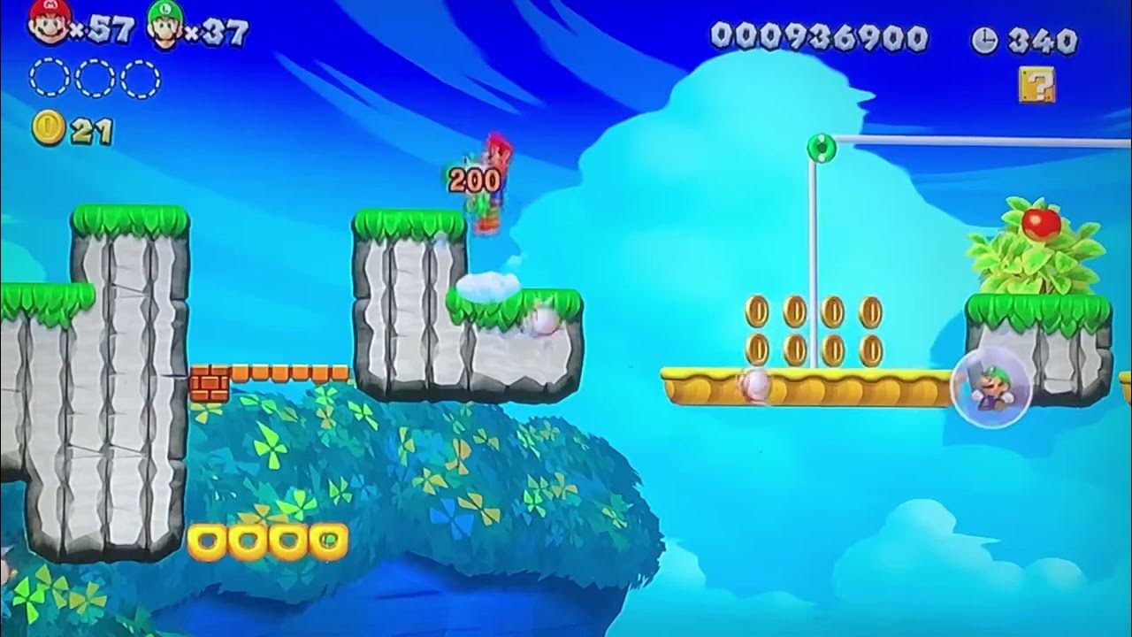 Above The Cheep Cheep Seas Star Coins New Super Mario Bros.U | Above the Cheep Cheep Seas (2 player) - YouTube