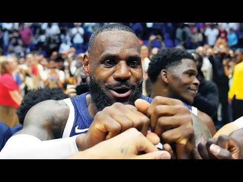 LEBRON JAMES HITS GAME WINNER TO SAVE TEAM USA….BUT..!!! - YouTube