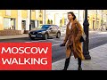 Pokrovka street. Moscow in spring. Moscow street walk 2022. Moscow street scenes.