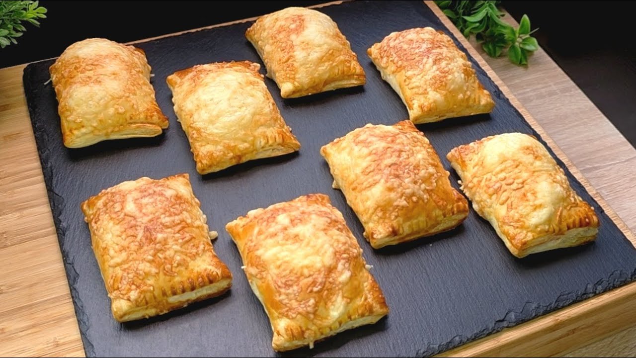 У тебя есть слоеное тесто? Быстрый ужин после работы - пицца-кошельки 🍕