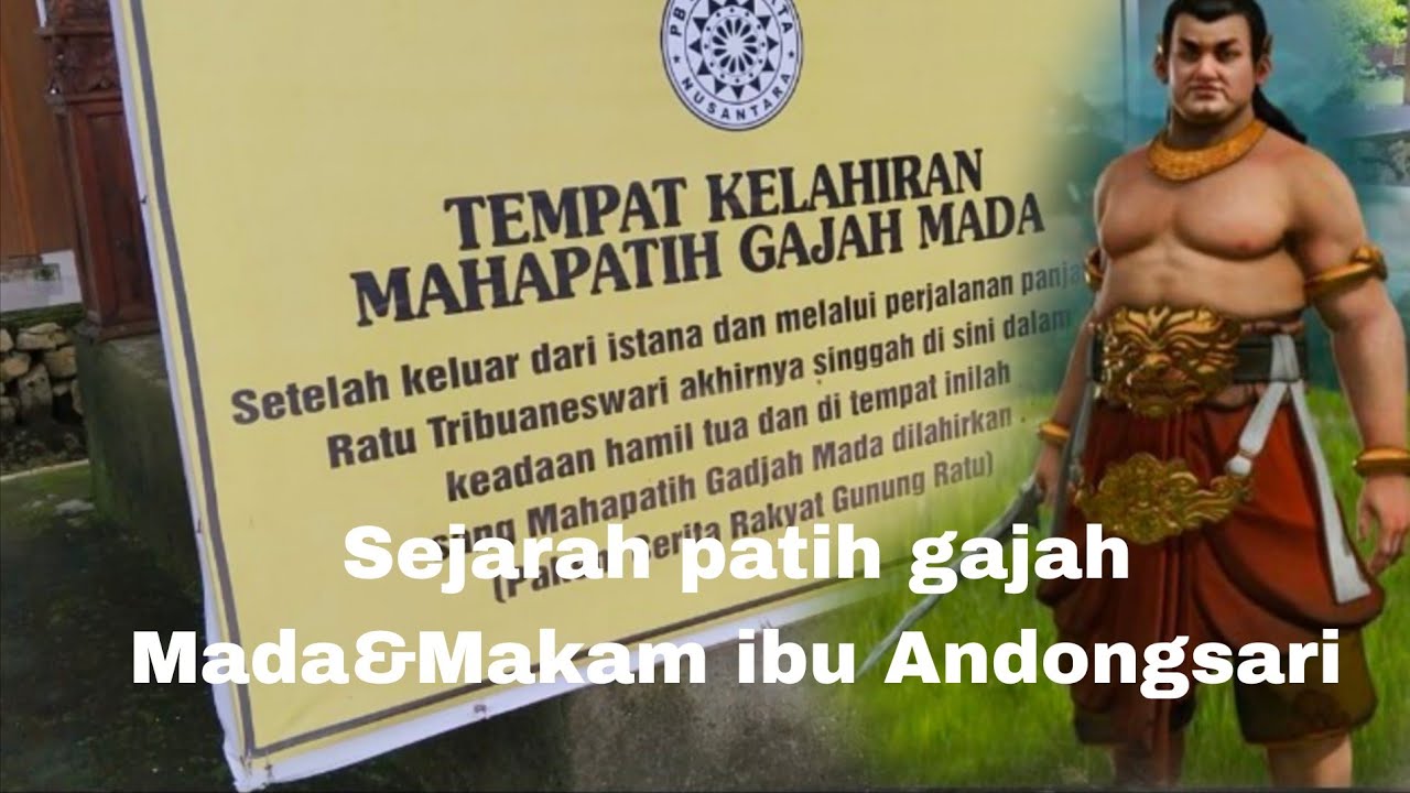 Jadi di sini Patih gajah Mada di lahir kan/sajah seorang Patih yg menyatukan nusantara
