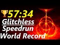 Elden Ring Any% Glitchless Speedrun in 57:34 (WORLDS FIRST SUB 58)