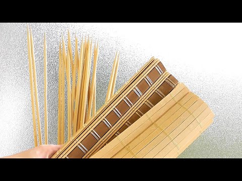 Поделки из бамбуковых палочек для суши своими руками
