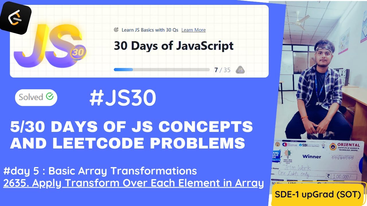 05 - JS30 | Apply Transform Over Array in JavaScript with LeetCode ...