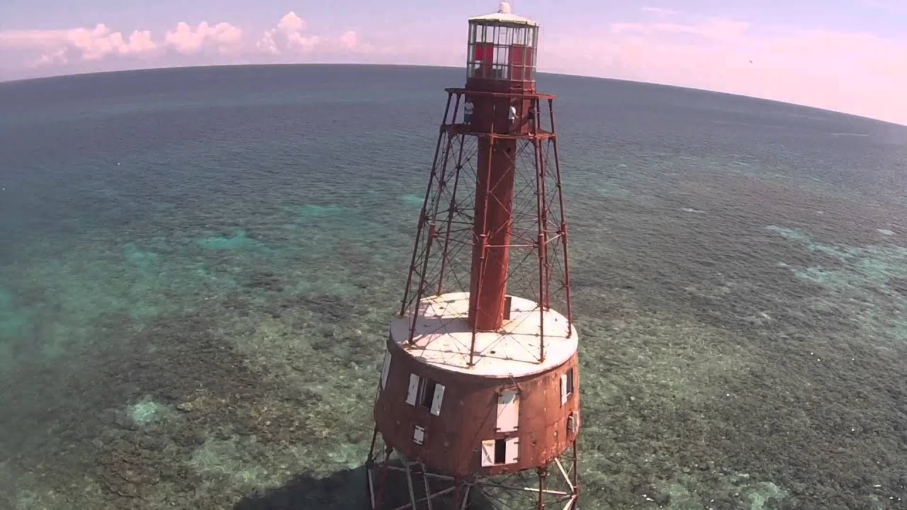 Drone Footage Of Carysfort Lighthouse