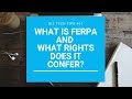 What is FERPA and what rights does it confer