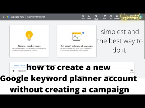 How to Create Google Keyword Planner / Without creating  New ADS Campaign  How to use Google keyword