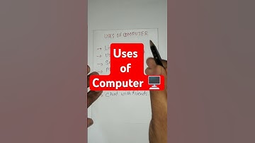 Basic Uses of Computer | Seven uses of computer | five uses of computer #computereducation  #shorts