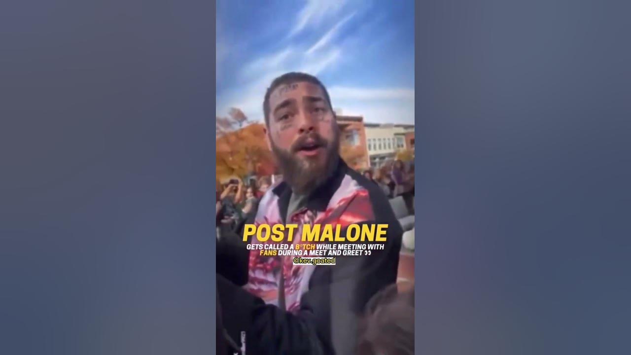 #postmalone gets called a b*tch while meeting with fans π thoughts?? π€#shorts #postmalone gets called a b*tch while meeting with fans π thoughts?? π€#shorts