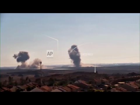 Plumes of smoke seen billowing over Gaza Strip
