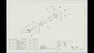 PIEZAS ENSAMBLE PLANO en SOLIDWORKS 2019