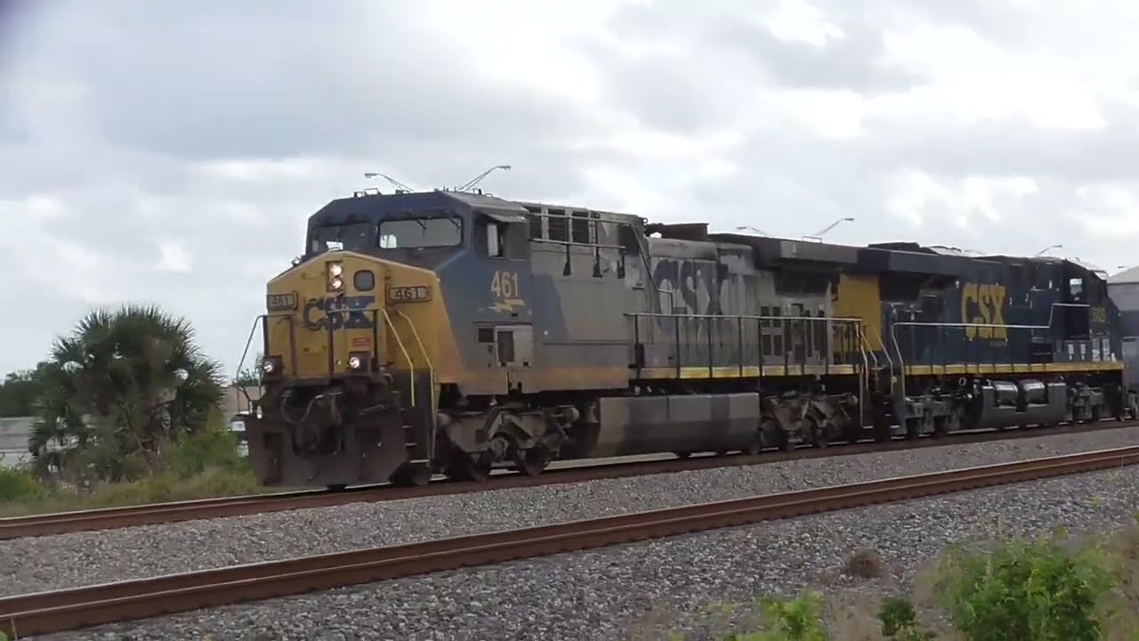 CSX YN2 LEADER On Rock Runner L792-13 & More From Boynton To Pompano Beach 12-13-24
