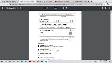 Math B | IGCSE | #january2019 #mathIGCSE #solution2019 #paper2