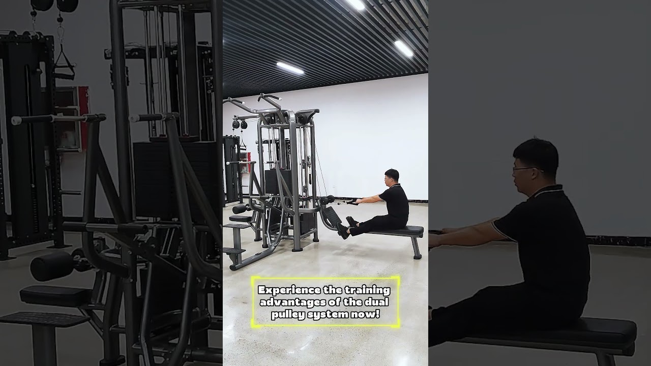 Multifunctional training equipment——Dual Pulley Row