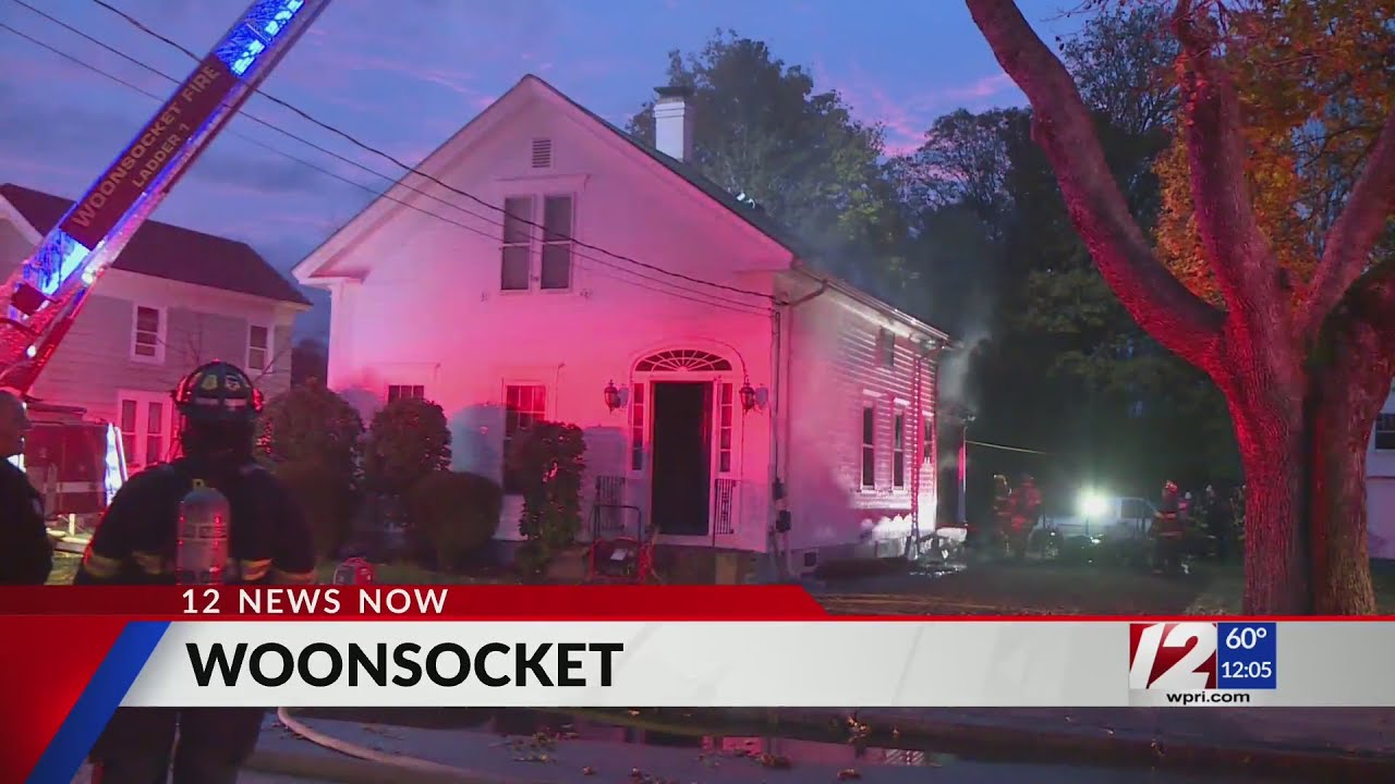 Fire breaks out at Woonsocket home
