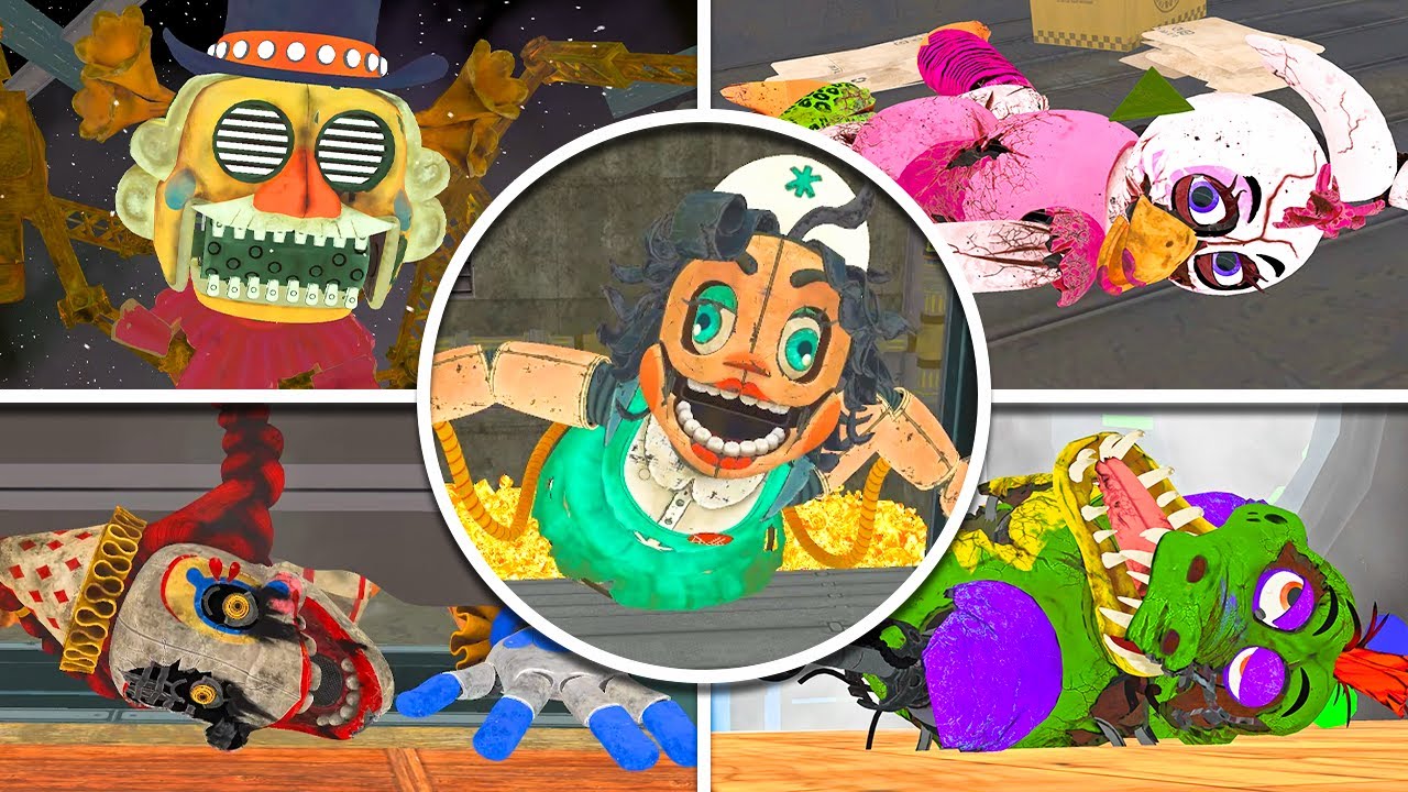 All DEATHS in BRIGHT Mode - FNAF Secret of The Mimic & Security Breach