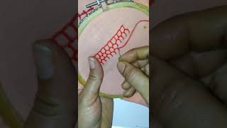 Hand embroidery work for beginners honey comb stitch