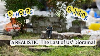 1:64 scale "The Last of Us" & Ellie miniature diorama production |Foam carving× weathering painting|