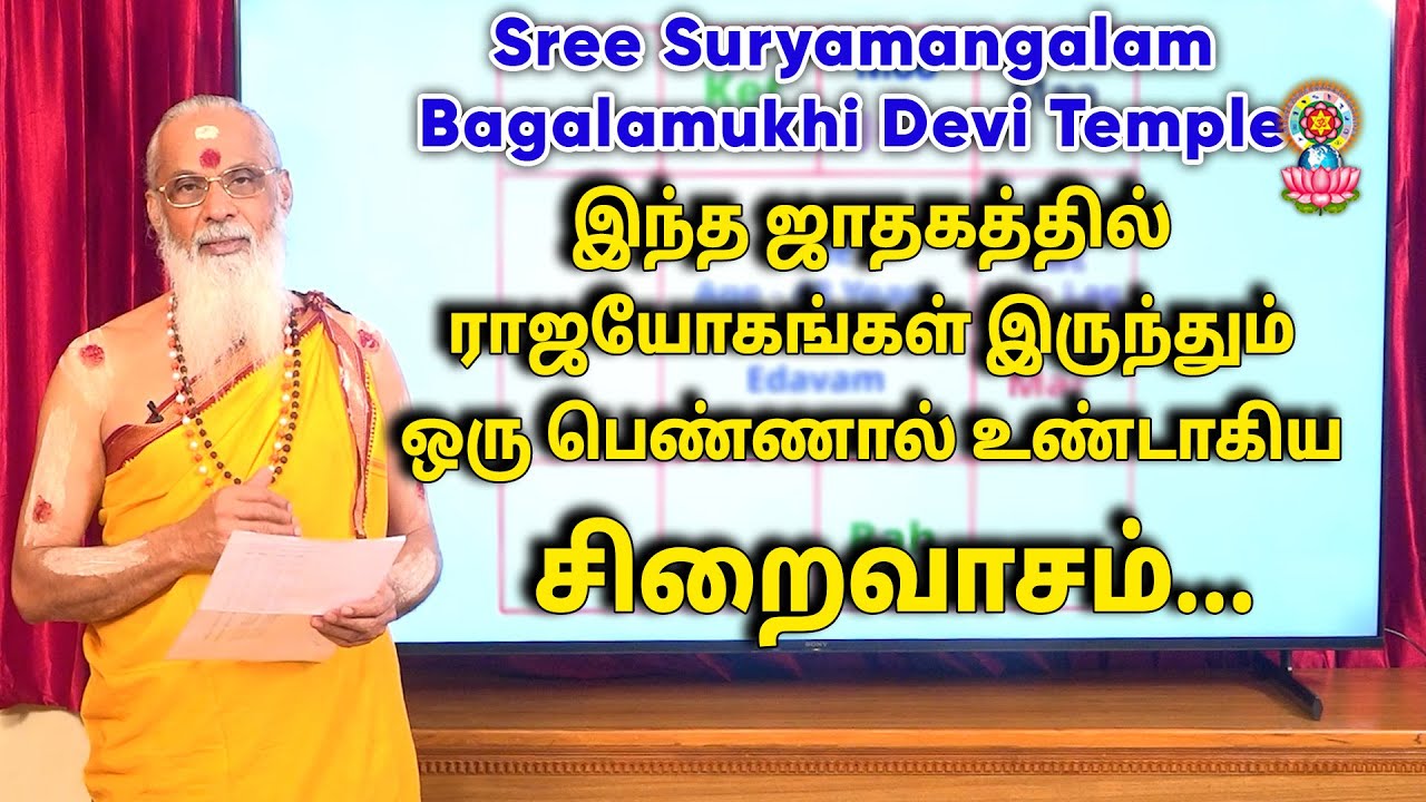 இந்த ஜாதகத்தில் ராஜயோகங்கள் இருந்தும் ஒரு பெண்ணால் உண்டாகிய சிறைவாசம்...