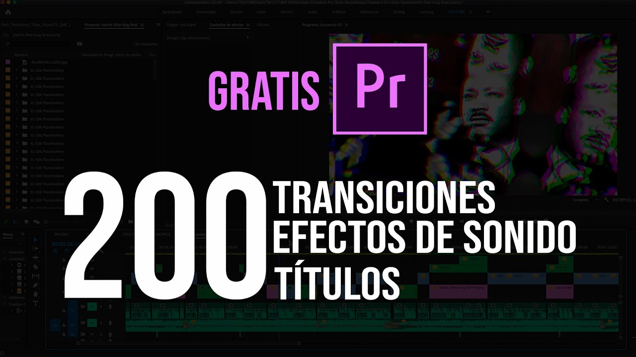 +200 PLANTILLAS GRATIS PARA PREMIERE [ TÍTULOS, TRANSICIONES, EFECTOS
