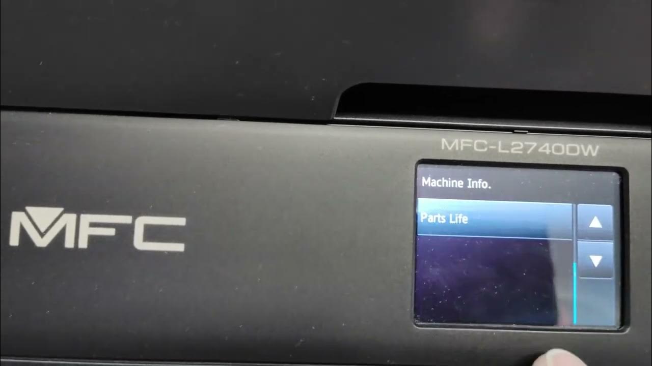 BROTHER MFCL2740 DRUM RESET YouTube