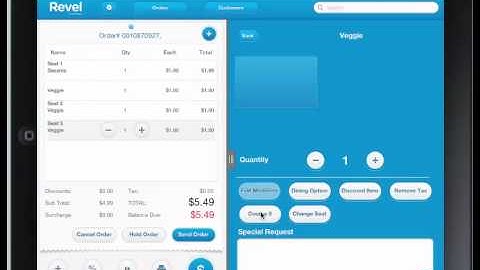iPad POS training video for Table - Coursing