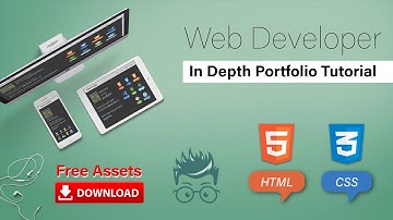 How to build your first Portfolio Website - Tutorial for Web Developers | HTML, CSS + free downloads