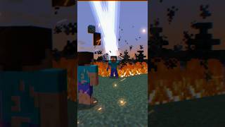 Minecraft: Herobrine's Incredible Help To Steve❤️😄 -  Hell's Comin With Me #shortsfeed screenshot 5