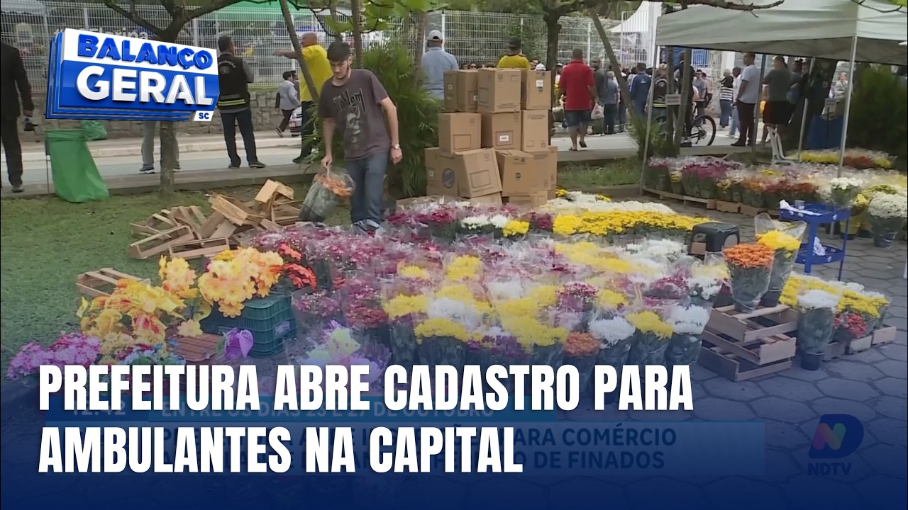 Florianópolis abre inscrições para ambulantes no feriado de Finados