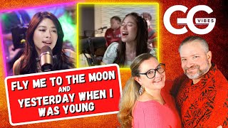 First Time Reaction to "Fly me to the moon" and "Yesterday when I was young" by Gigi de Lana