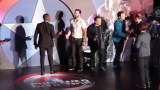 Chris Evans and Anthony Mackie: Mic Juggling