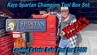 Loaded  and Rare Spartan Champion Estate Sale Tool Box Find!