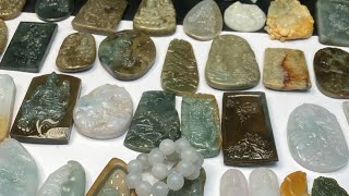 翡翠#缅甸天然翡翠#jade#天然缅甸玉石a貨翡翠珠宝代购直播中,natural jade jewelry live, China,green jadeite