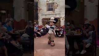 Mickey having fun at Tusker House Character Breakfast!  #shorts