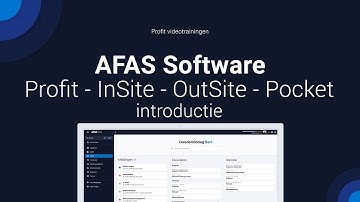 AFAS Software Introductie van Profit - InSite - OutSite - Pocket