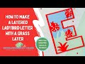 How To Make A Ladybird Layered Letter or Number with a Grassy Layer in Cricut Design Space