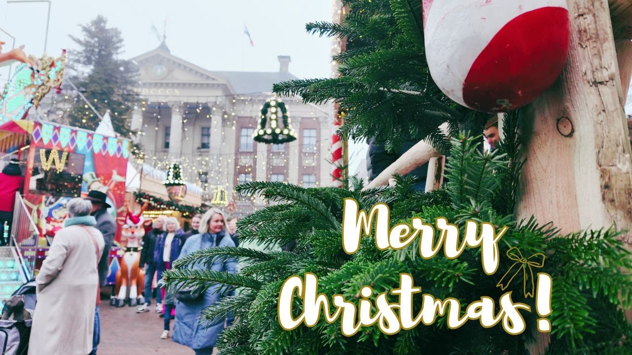 【充滿溫暖與祝福的耶誕季節☆4k】Drachten小鎮/吃到飽餐廳/耶誕樹點燈/禮物預覽/濃霧裡的耶誕市集.....My Dutch LifeStyle