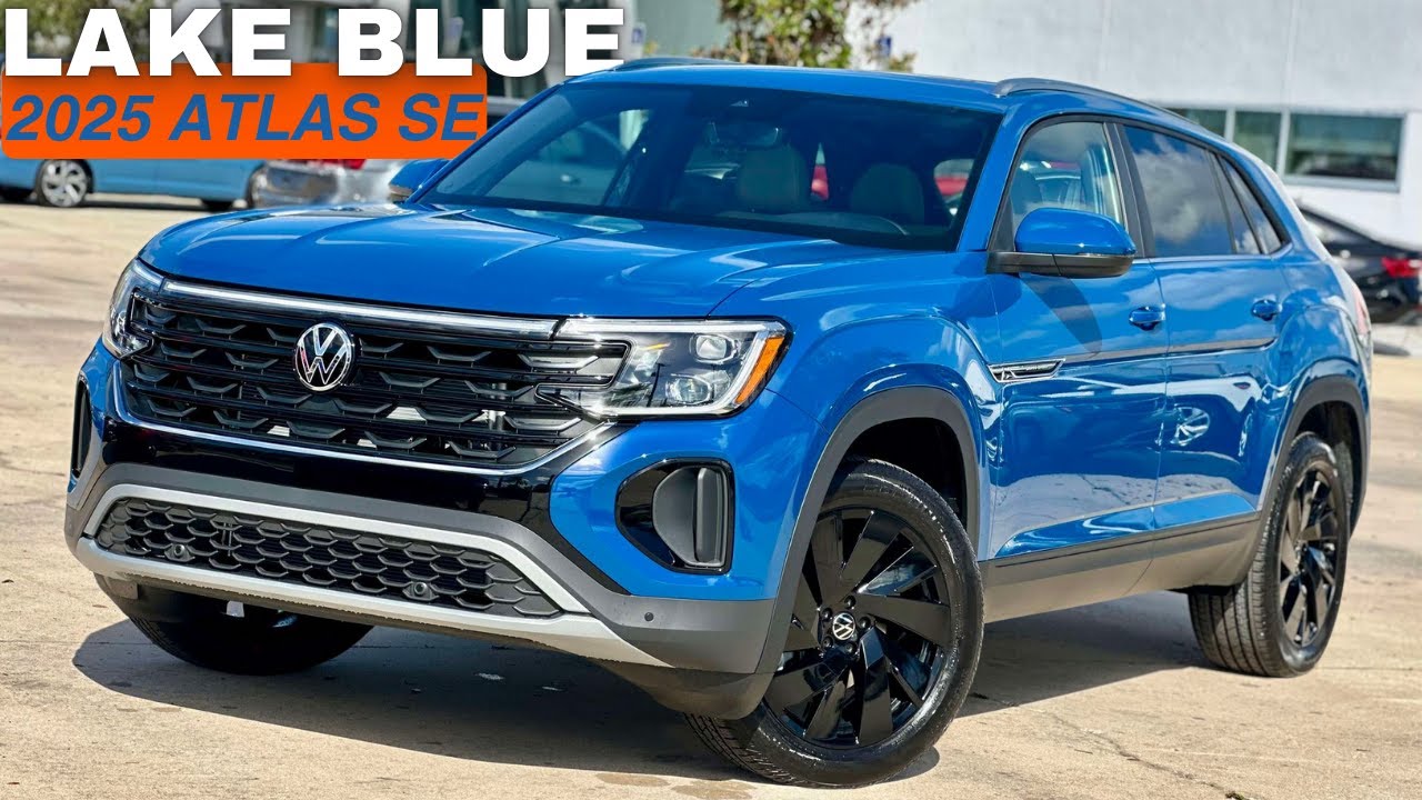 2025 VW Atlas SE In New Mountain Lake Blue Paint Is The Best Spec This Year!