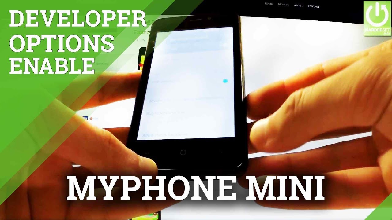 Enable USB Debugging myPhone Mini - Developer Options in myPhone - YouTube