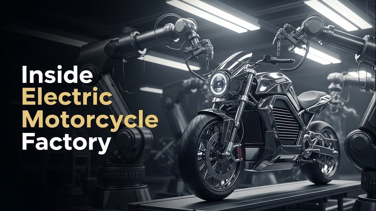 Inside a Futuristic Electric Motorcycle Factory | Full Manufacturing Process (AI Animation)