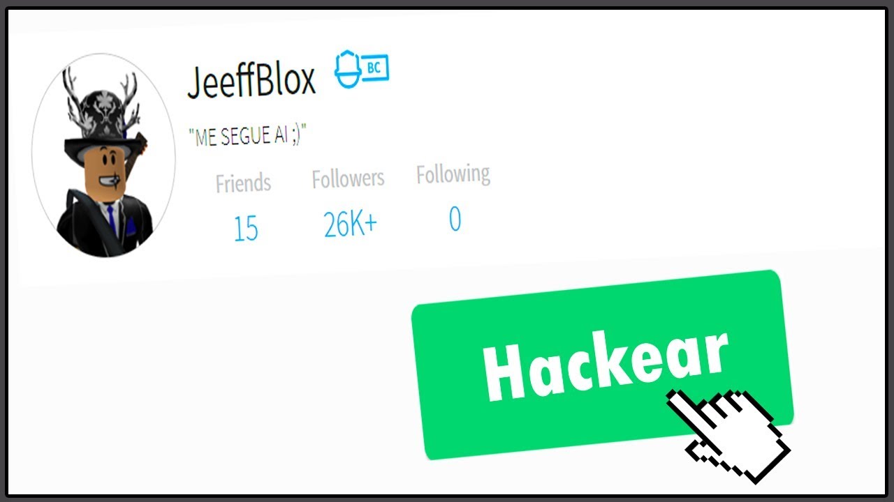 HACKEANDO A CONTA DO JEFFBLOX NO ROBLOX (TROLAGEM) 