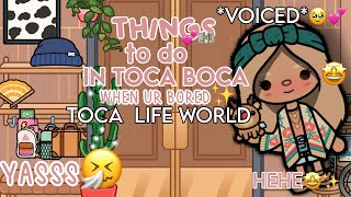 Things to do when ur bored | Toca Life World✨- Ib Toca Alice💕 screenshot 5