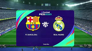PES 2013 Patch 2021|Barcelona VS Real Madrid| HD Gameplay| La Liga| Season1 Of Career Mode