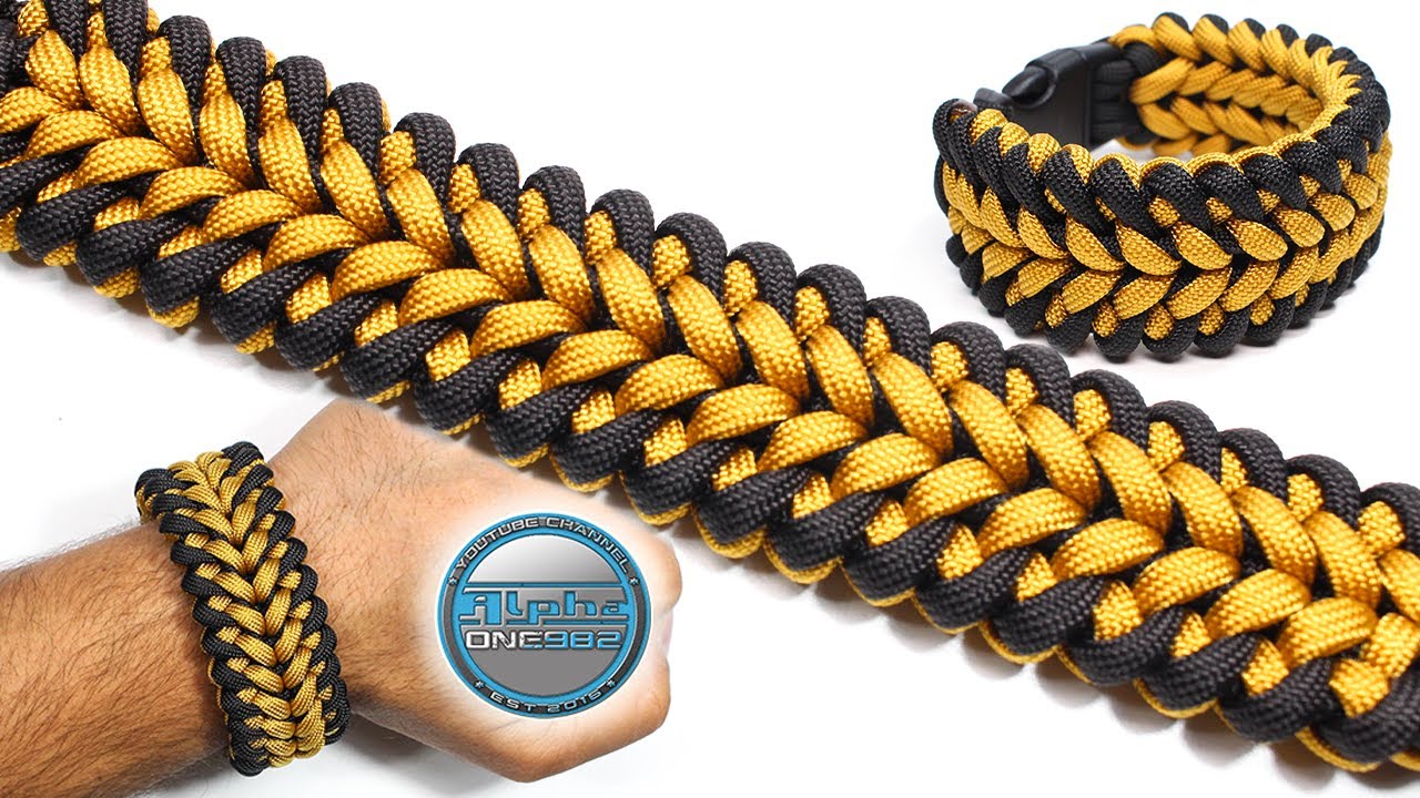 Paracord wristband with side release buckle.