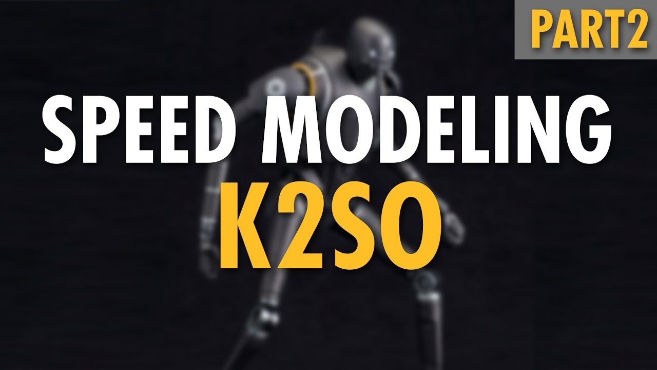 3D Speed Modeling : K-2SO (Rogue One) | Cinema 4D | #2