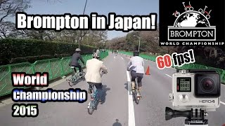 Brompton World Championship Japan 2015 - Folding Bike Race [60fps]