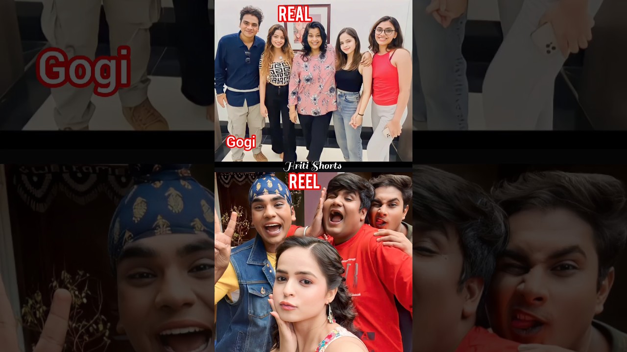 Tmkoc Reel Vs Real Images Of Taarak Mehta Ka Ooltah Chashmah Actors Tapu Sena Gogi //